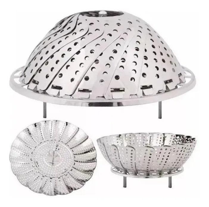 Cesto Inox Cozinhar Legumes Vapor - Perspicaza