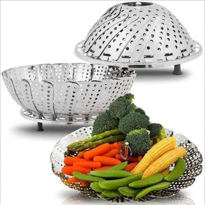 Cesto Inox Cozinhar Legumes Vapor - Perspicaza