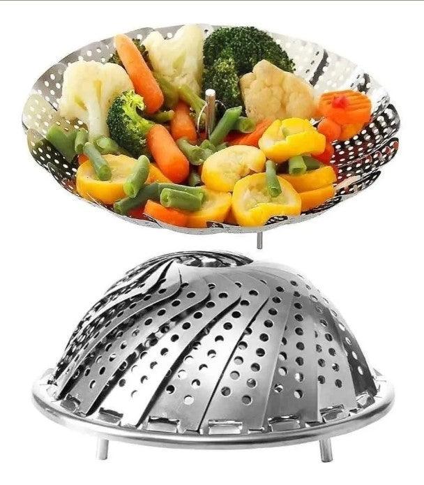 Cesto Inox Cozinhar Legumes Vapor - Perspicaza