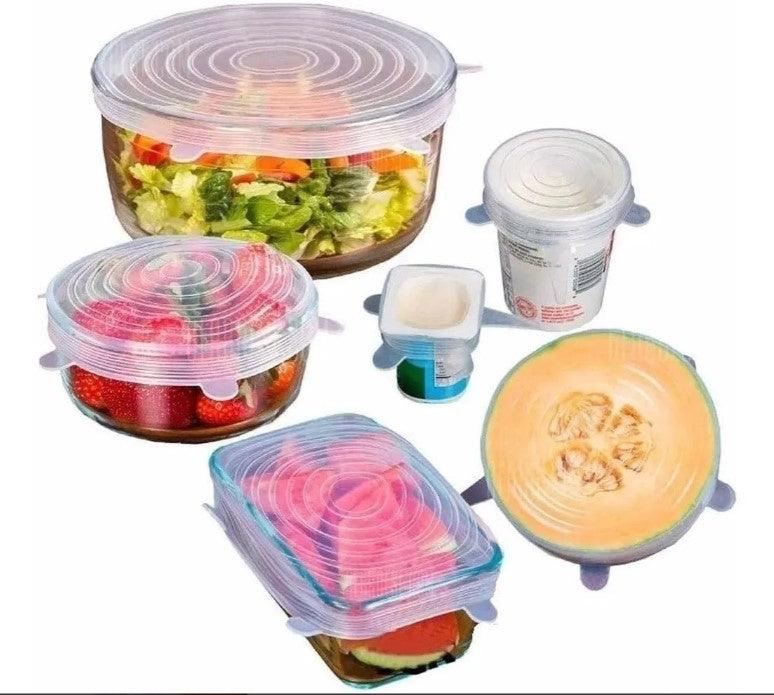 Kit de Tampas de Silicone Universal - 6 peças - Perspicaza