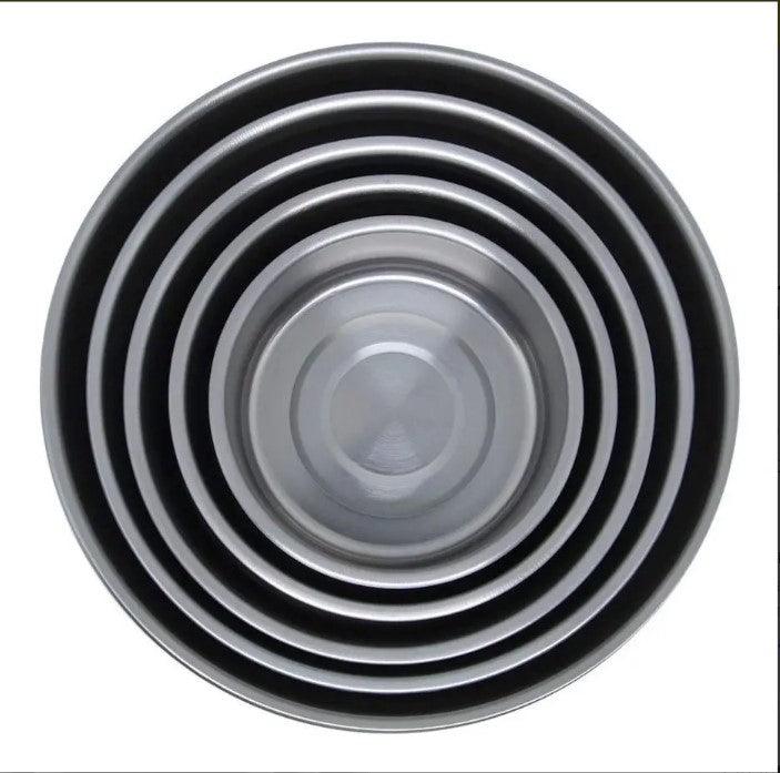 Conjunto de Tigelas de Inox com Tampa - 5 peças - Perspicaza