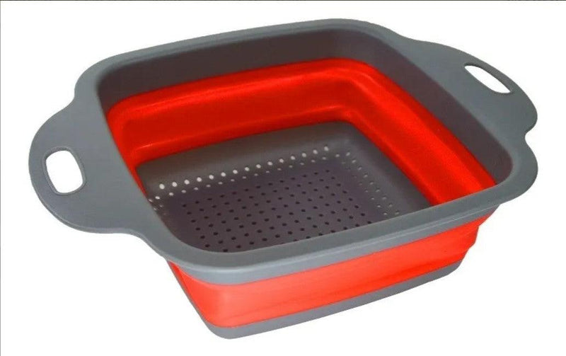 Escorredor de Silicone Multiuso Quadrado Retrátil - Perspicaza