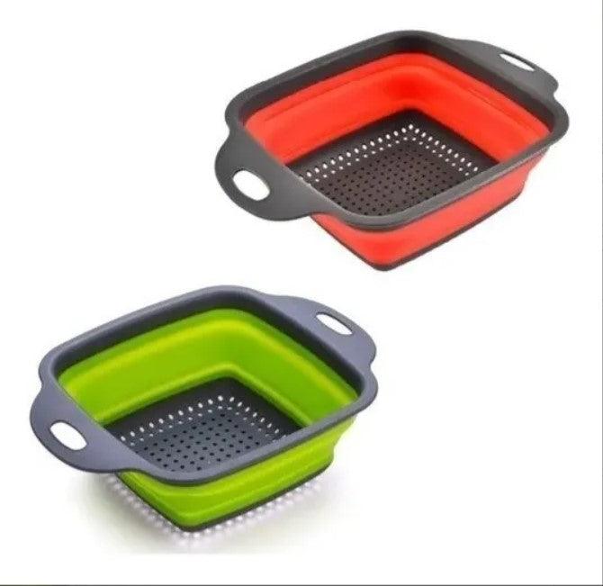Escorredor de Silicone Multiuso Quadrado Retrátil - Perspicaza